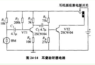 耳聾助聽器電路圖-耳聾助聽器電路圖詳解